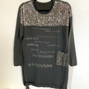 Light sweater tshirt dress